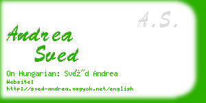 andrea sved business card